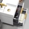 Floating Small Bathroom Vanity, Modern, 24